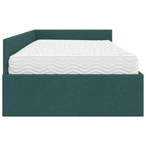 Rama Łóżka Narożnego z Materacem Inny 2 pcs Zielony tkanina