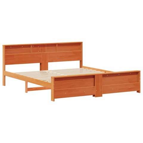 Ramka łóżka Woskowy Brąz 200 x 200 cm Materiał drewnopochodny