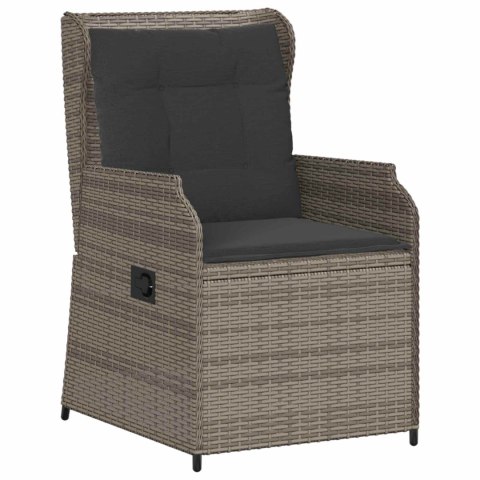 Ławka ogrodowa 2 pcs Szary polirattan