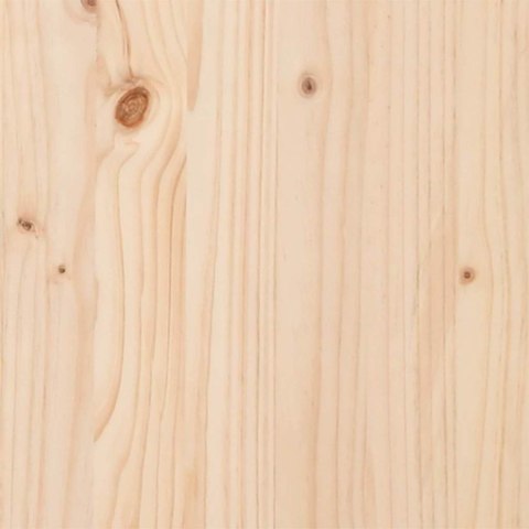 Rama łóżka Brązowy i taupe 200 x 200 cm Lite drewno sosnowe