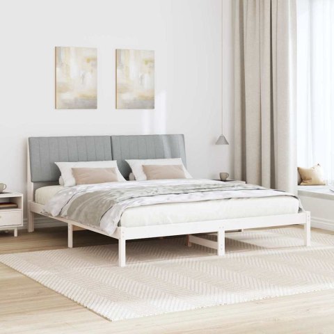 Ramka łóżka Jasnoszary 180 x 200 cm Lite drewno sosnowe