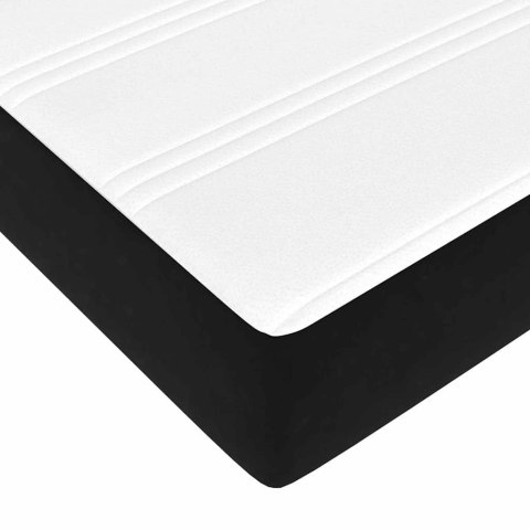 Rama łóżka z materacem z materacem 2 pcs Czarny Aksamit