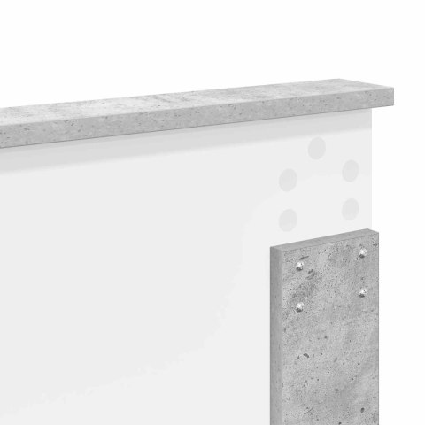 Ramka łóżka Betonowy szary 160 x 200 cm Materiał drewnopochodny