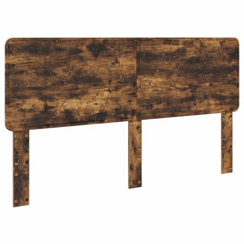 Ramka łóżka Dąb wędzony 200 x 200 cm Materiał drewnopochodny