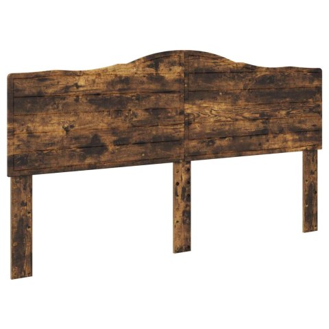 Ramka łóżka Dąb wędzony 200 x 200 cm Materiał drewnopochodny
