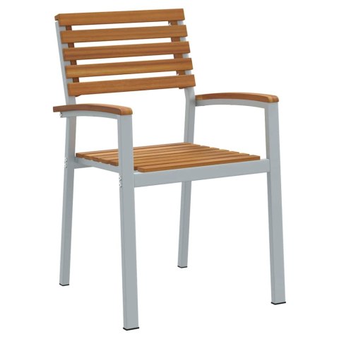Krzesło Ogrodowe 4 pcs Brązowy 56 x 57 x 87 cm