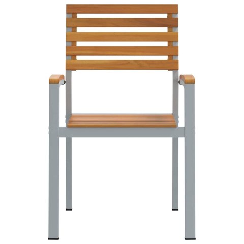 Krzesło Ogrodowe 4 pcs Brązowy 56 x 57 x 87 cm