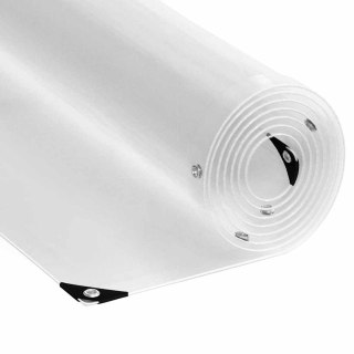 Przezroczysta plandeka z oczkami 8x8 m PVC
