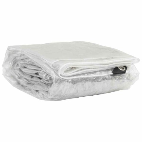 Przezroczysta plandeka z oczkami 8x8 m PVC