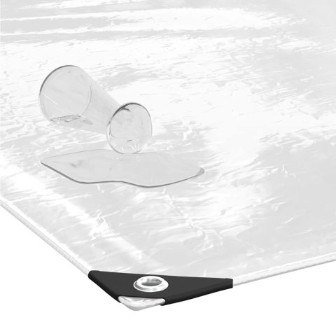 Przezroczysta plandeka z oczkami 8x8 m PVC