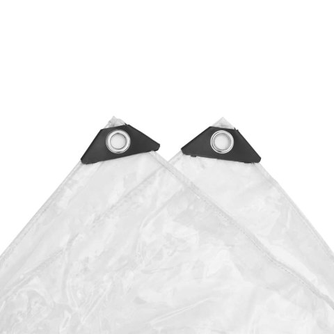Przezroczysta plandeka z oczkami 8x8 m PVC