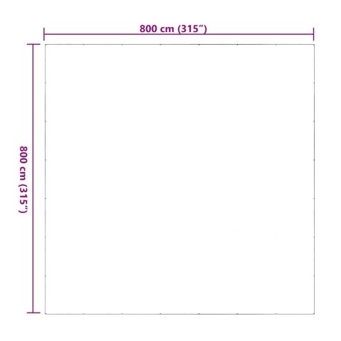 Przezroczysta plandeka z oczkami 8x8 m PVC