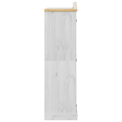 Szafa Corona, biała, 102x52x186 cm, lite drewno sosnowe