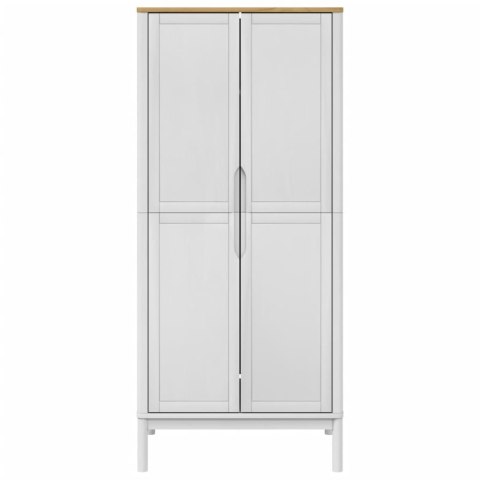 Szafa FLORO, biała, 77x53x171 cm, lite drewno sosnowe