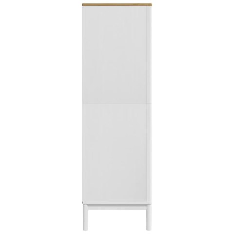 Szafa FLORO, biała, 77x53x171 cm, lite drewno sosnowe