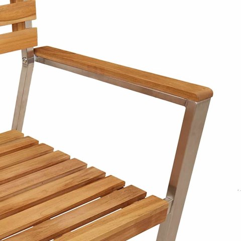 Krzesło Ogrodowe 4 pcs Olej Naturalny Lite drewno teakowe