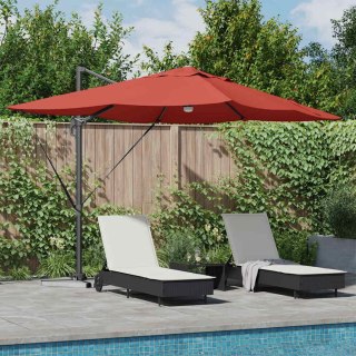 Parasol plażowy Ze LED Lights terakota 351 x 250 x 253 cm