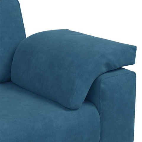 Sofa 3-osobowa, niebieska 178 cm, aksamit