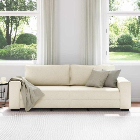 | Sofa | z poduszką z poduszką Beżowy 221 x 77 x 82 cm Płótno