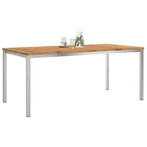 StółJadalny Brązowy 180 x 90 x 75 cm Lite Drewno Akacji