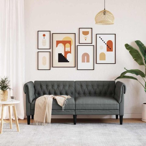 Sofa Ciemnoszary 182,5 x 74,5 x 74,5 cm Poliester