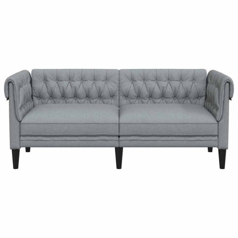 Sofa Jasnoszary 182,5 x 74,5 x 74,5 cm Poliester