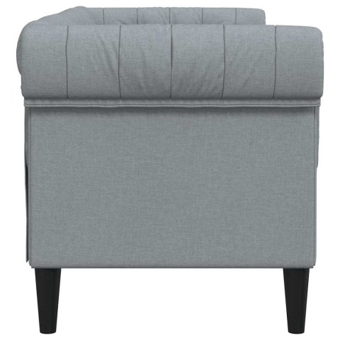 Sofa Jasnoszary 182,5 x 74,5 x 74,5 cm Poliester