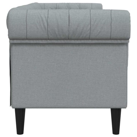 Sofa Jasnoszary 201,5 x 74,5 x 74,5 cm Poliester