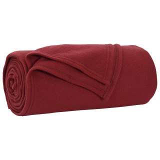 Koce narzutowe 24 pcs Bordeaux Czerwony 240 x 220 cm Polar