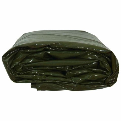Plandeka 650g / m² Zielony oliwkowy 6 x 8 m Płótno z powłoką PVC