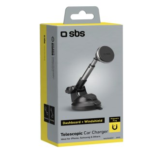 Uchwyt samochodowy na smartfona teleskopowy MagSafe - czarny