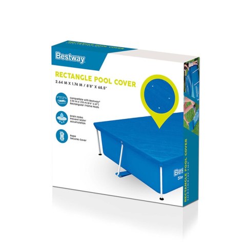 Bestway Pokrywa Basenowa 264x174 cm Ogród 58105
