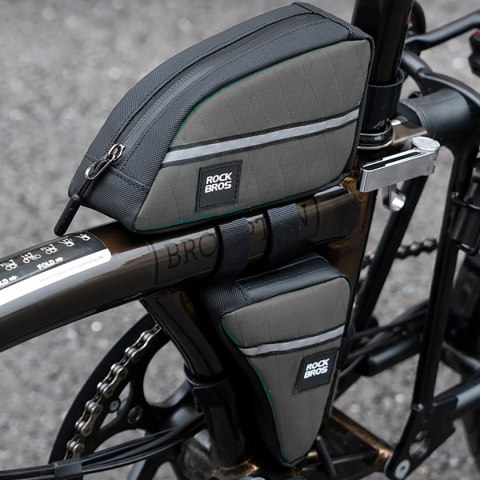 Torba rowerowa trójkątna na ramę 0.8l - czarna