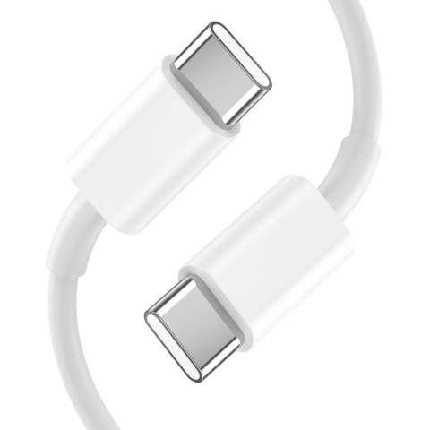 Ładowarka sieciowa C35W 2x USB-C z kablem USB-C 35W - biała