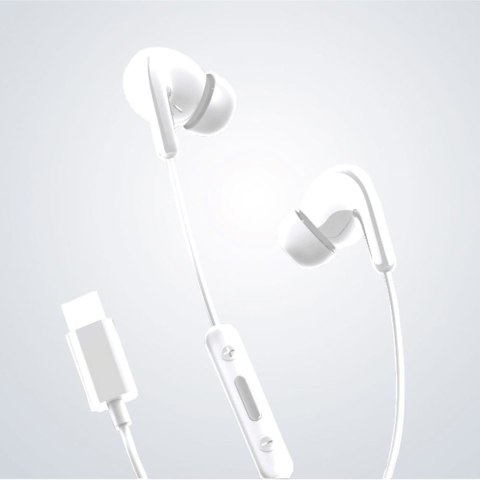 Słuchawki przewodowe douszne z pilotem Xiaomi BHR8931GL USB-C - białe