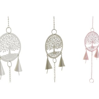 Zawieszka ozdobna DKD Home Decor Drzewo Biały (4 Sztuk)