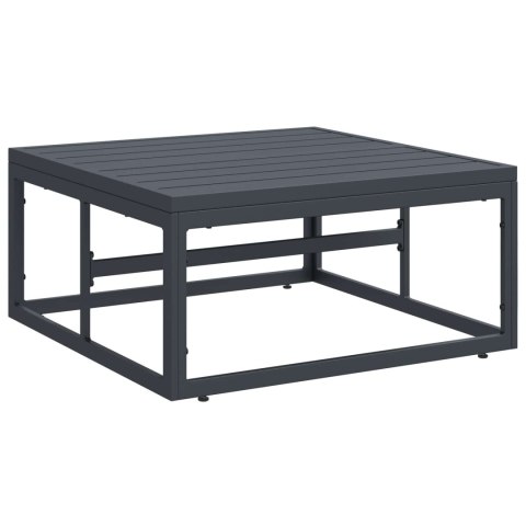 Zestaw Sof na Ogród z poduszką 8 pcs Czarny Stal