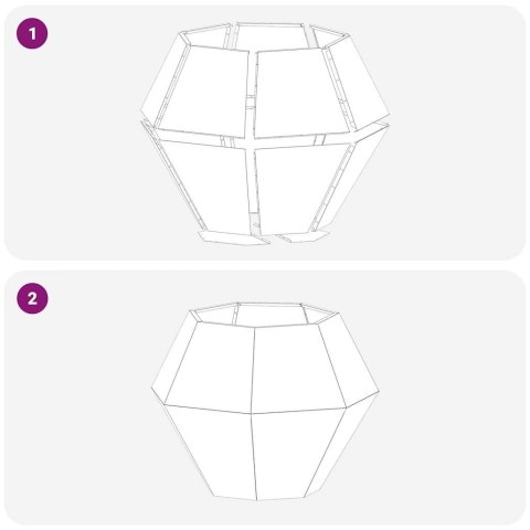 Donica 2 pcs Srebrny 100 x 100 x 80 cm Stal nierdzewna