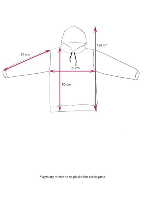 Bluza ocieplana długa/ snuddie w kratę