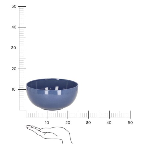 Miska Gomera 25cm niebieska okrągła