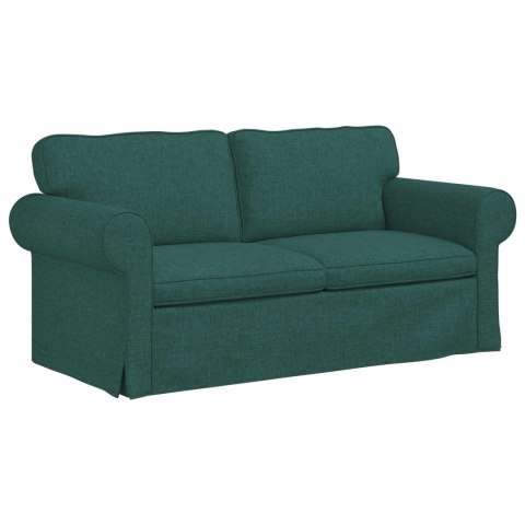 Sofa 2 pcs Ciemna zieleń Metal