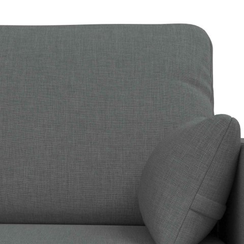 Sofa 2 pcs Ciemnoszary Metal