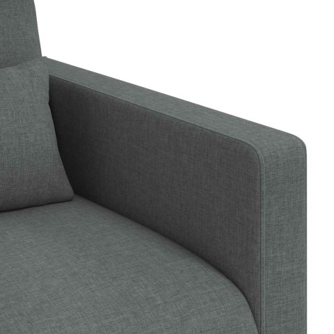 Sofa 2 pcs Ciemnoszary Metal