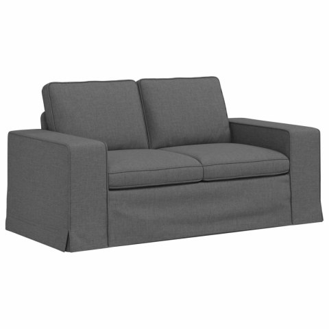 Sofa 2 pcs Ciemnoszary Metal