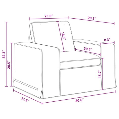 Sofa 2 pcs Ciemnoszary Metal