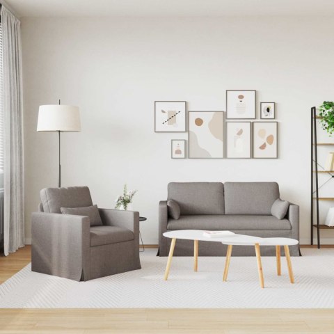 Sofa 2 pcs Ciemnoszary Metal