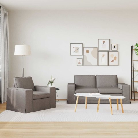 Sofa 2 pcs Ciemnoszary Metal