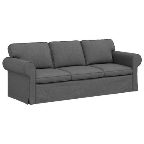 Sofa 2 pcs Ciemnoszary Metal
