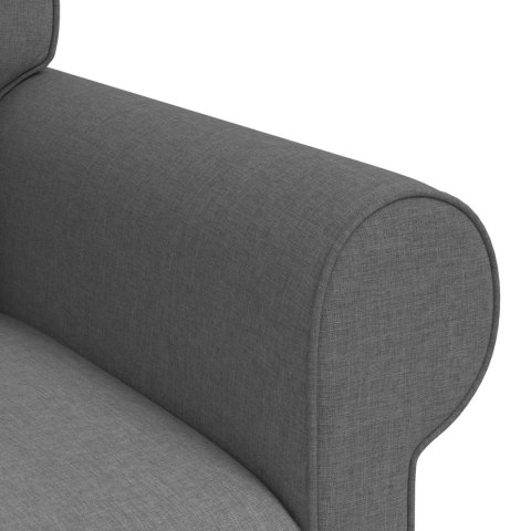 Sofa 2 pcs Ciemnoszary Metal