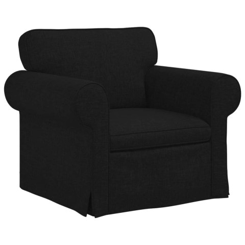 Sofa 2 pcs Czarny Metal